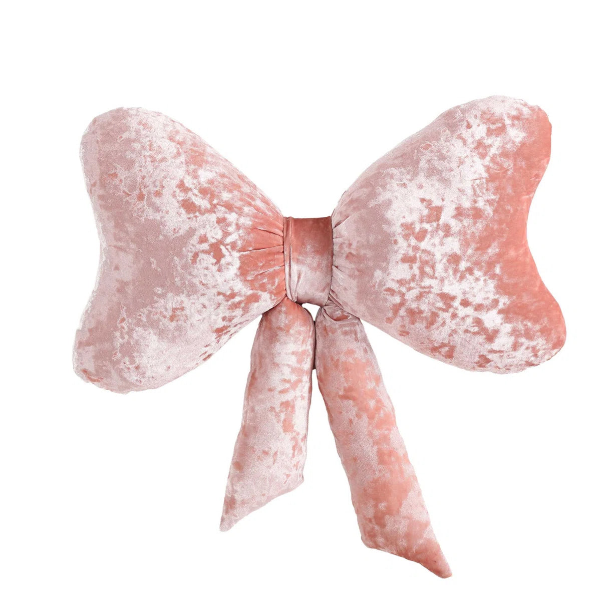 Betsey Johnson Velvet Bow Pink Novelty Pillow